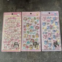 【正規品】ボンボンドロップシールセットディズニープリンセス キティ スティッチ
