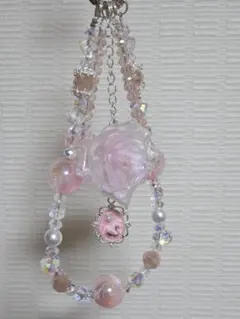 ビーズ携帯ストラップ