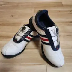 希少✦adidas golf BOA ゴルフシューズ✦トリコロール✦23cm