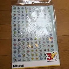 3COINS ポケモン 30周年 クリアファイル 3枚セット