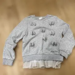 mezzo piano グレー トレーナー 130cm