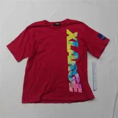 ■エクストララージ XLARGE ロゴプリントTシャツ 130 レッド系 キッズ