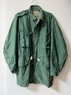 ヴィンテージ ミリタリージャケット M65タイプ ボロ ダメージグランジ古着
