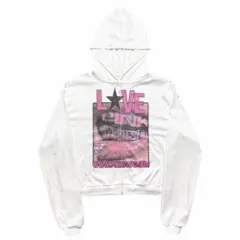 正規店購入 RYE CHASIN LOVE PINK クロップドパーカー