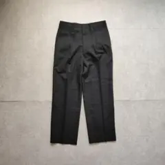 スラックス ブラック テーパードパンツ センタープレス ビジネス カジュアル