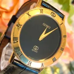 ✨新電池✨GUCCI グッチ シェリーライン ローマンベゼル 3000M メンズ