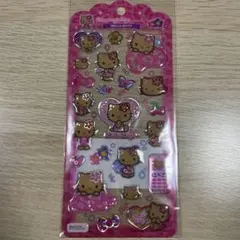 国内正規品　日焼けキティ　ドロップジェリーシール　ハローキティ シール ピンク