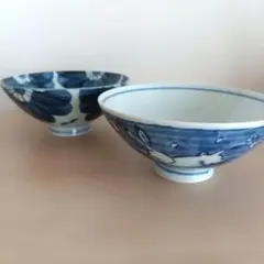 新品未使用　有田焼　飯碗　2客　花　ウサギのサムネイル