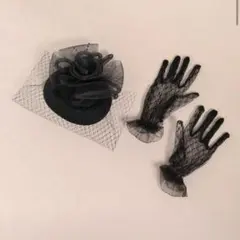 ヘッドドレス　ハット　グローブ　セット　ウェディング　前撮り　結婚式