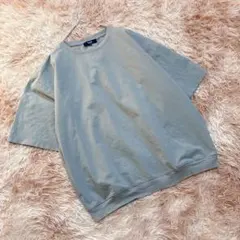 BEAMS HEART（S）半袖カットソー カーキグレー ゆったり シンプル