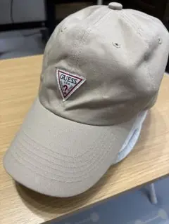 Guess ゲス コットンツイル ロゴキャップ ベージュ