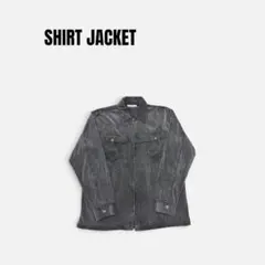 90s テック vintage シャツジャケット グレー コーデュロイ 黒 希少