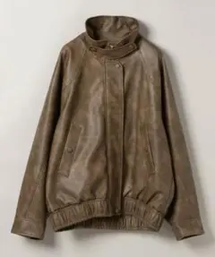 ジーナシス　ヴィンテージレザーBIGブルゾン