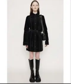 SLY シャツワンピ ベロア素材