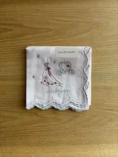 JILLSTUART 刺繍ハンカチ 薄ピンク