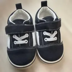 vansベビーシューズ 黒白 14.0cm ベルクロ