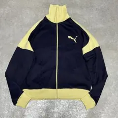 PUMA ヴィンテージ 希少カラー トラックジャケット L ネイビー イエロー