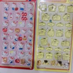 ハローキティ　ポムポムプリン3D立体硬い大人気シール 2枚セット