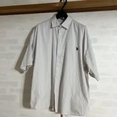 U.S. POLO ASSN. ホワイト半袖シャツ 大きめ