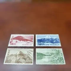 銭単位切手 (概ね美品) 国立公園シリーズ 2次富士箱根 タトウ付き小型シート 銭単位切手 (概ね美品) 国立公園シリーズ 2次富士箱根 タトウ
