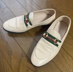 GUCCI グッチ ホースビット ローファー ヨルダーン 37 ベージュ