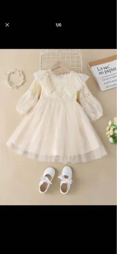 SHEIN フリルレース　チュール　ワンピース　ドレスのサムネイル
