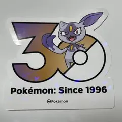 韓国限定 ポケモン 30周年記念 ステッカー 公式品 シール ミュウツー
