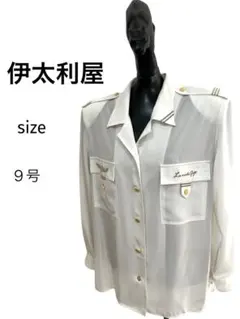 【未使用品】伊太利屋　イタリヤ　ジャケット　シャツ　ブラウス　ゴルードボタン春夏のサムネイル