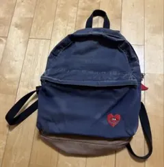 リュックサック ネイビー バックパック　SUN DUCK 綿100% サンダック
