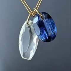 ♢容音様専用♢訳あり♢K18 ホワイトムーンストーン＆カイヤナイト