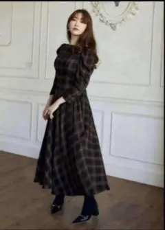 herlipto Roanne Over Check Dress