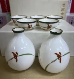 香蘭社 酒器揃 徳利 2点 盃 5点 木箱入り - メルカリ