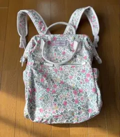 キャスキッドソン がま口 花柄リュックサック
