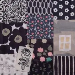 マリメッコ レア ヴィンテージ ミニウニッコ モッキ ポウタ ハギレセット 黒系