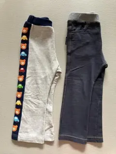 ミキハウス ホットビスケッツ 90サイズ ズボン パンツ ２枚セット