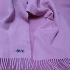 ヴェルサーチ　ペールピンク　マフラー　フリンジ