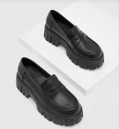 シーイン　プラットフォーム　ローファー