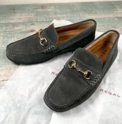 美品 REGAL スエード ホースビット ローファー 25cm