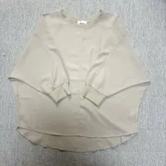 ドレスキップ　リブ切替ドルマンブラウス