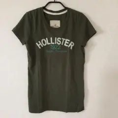 美品✨ホリスターHOLLISTER☆カーキ色☆ロゴTシャツ