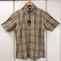 新品 BURBERRY BLACK LABEL チェック ボタン シャツ(2)