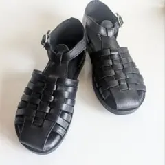 【KISCO】 キスコ グルカサンダル レザー 23.5cm 黒のサムネイル