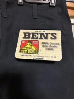 希少 綿100% BEN DAVIS ワークパンツ フリスコ 黒 frisko - メルカリ