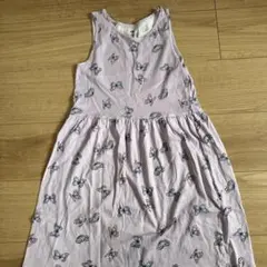 H&M 蝶柄ノースリーブワンピース 140