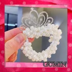 ヘアゴム ヘアアクセ 王冠 ティアラ ラインストーン 卒園式 入学式 発表会