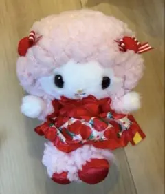 サンリオ　いちご新聞50周年　マイスウィートピアノ　マスコットホルダー