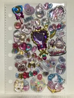 ⑮【ファンシー系】立体シール まとめ売り おすそ分け シール交換