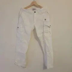 efficace homme ホワイト カーゴパンツ