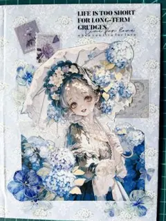 おすそ分けファイル 見開き 水色少女 - メルカリ