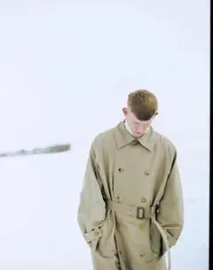 blanc ym Silk Grosgrain Trench Coat